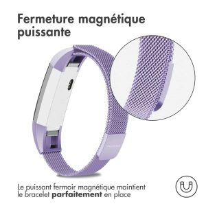 iMoshion Bracelet magnétique milanais Fitbit Alta (HR) - Taille M - Violet