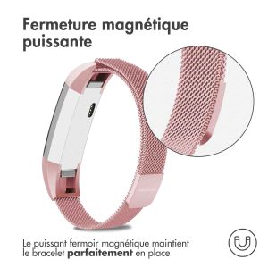 iMoshion Bracelet magnétique milanais Fitbit Alta (HR) - Taille M - Rose