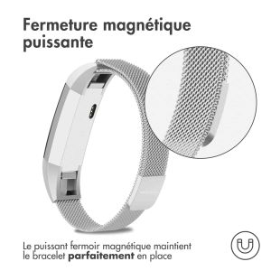 iMoshion Bracelet magnétique milanais Fitbit Alta (HR) - Taille M - Argent