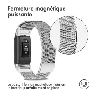iMoshion Bracelet magnétique milanais Fitbit Charge 2 - Taille M - Argent
