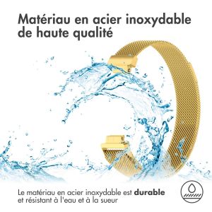 iMoshion Bracelet magnétique milanais Fitbit Inspire - Taille M - Dorée
