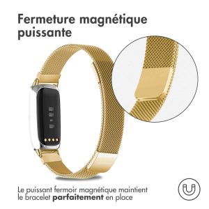 iMoshion Bracelet magnétique milanais Fitbit Luxe - Taille S - Dorée