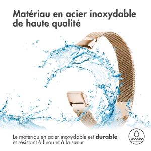 iMoshion Bracelet magnétique milanais Fitbit Luxe - Taille S - Rose Dorée