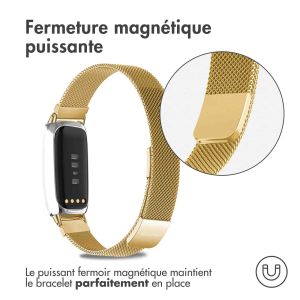 iMoshion Bracelet magnétique milanais Fitbit Luxe - Taille M - Dorée