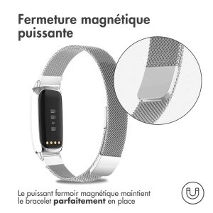 iMoshion Bracelet magnétique milanais Fitbit Luxe - Taille M - Argent