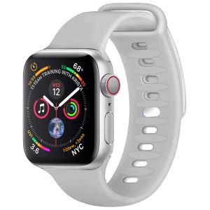 iMoshion Bracelet en silicone Apple Watch Series 1-9 / SE - 38/40/41mm - Gris clair