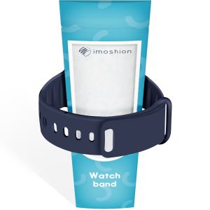 iMoshion Bracelet en silicone Apple Watch Series 1-9 / SE / Ultra (2) - 42/44/45/49 mm - Bleu foncé