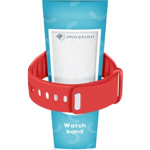 iMoshion Bracelet en silicone Apple Watch Series 1-9 / SE / Ultra (2) - 42/44/45/49 mm - Rouge