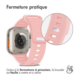 iMoshion Bracelet en silicone Apple Watch Series 1-9 / SE / Ultra (2) - 42/44/45/49 mm - Rose