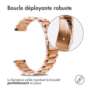 iMoshion Bracelet en acier - Connexion universelle de 18 mm - Rose Dorée