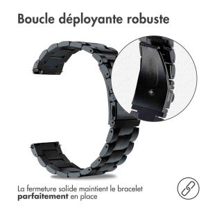 iMoshion Bracelet en acier - Connexion universelle de 18 mm - Noir