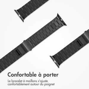 iMoshion Bracelet en acier Apple Watch Series 1-9 / SE - 38/40/41 mm - Noir