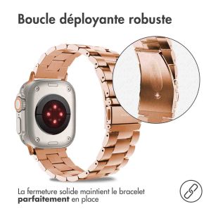 iMoshion Bracelet en acier Apple Watch Series 1-9 / SE / Ultra (2) - 42/44/45/49 mm - Rose Dorée
