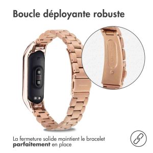 iMoshion Bracelet en acier Xiaomi Mi Band 5 / 6 - Rose Dorée