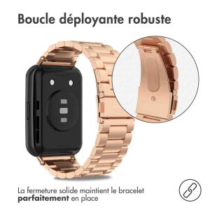 iMoshion Bracelet en acier Huawei Watch Fit 2 - Rose Dorée