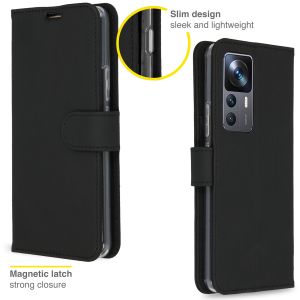 Accezz Étui de téléphone Wallet Xiaomi 12T (Pro) - Noir