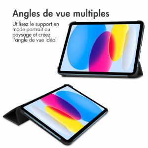 iMoshion Coque tablette Trifold iPad 10 (2022) 10.9 pouces - Noir