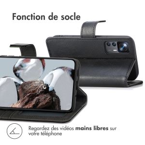 iMoshion Étui de téléphone portefeuille Luxe Xiaomi 12T (Pro) - Noir