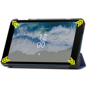iMoshion Coque tablette Trifold Nokia T10 - Bleu foncé