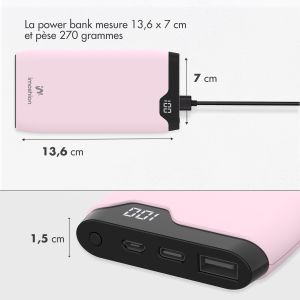 iMoshion Batterie externe - 10.000 mAh - Quick Charge et Power Delivery - Rose