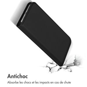 Accezz Étui de téléphone Slim Folio en cuir de qualité supérieure iPhone 14 - Noir