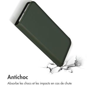 Accezz Étui de téléphone Slim Folio en cuir de qualité supérieure iPhone 14 Pro Max - Vert