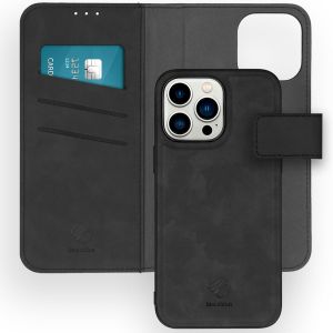 iMoshion Etui de téléphone de type portefeuille de luxe 2-en-1 amovible iPhone 14 Pro Max - Noir
