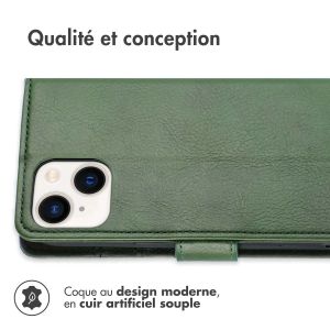 iMoshion Étui de téléphone portefeuille Luxe iPhone 14 - Vert