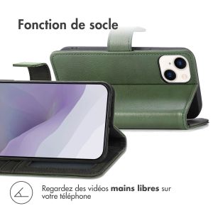 iMoshion Étui de téléphone portefeuille Luxe iPhone 14 - Vert