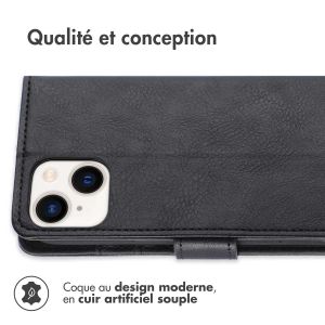 iMoshion Étui de téléphone portefeuille Luxe iPhone 14 - Noir
