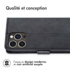 iMoshion Étui de téléphone portefeuille Luxe iPhone 14 Pro Max - Noir