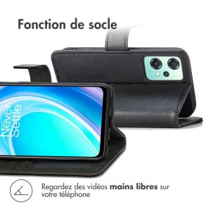 iMoshion Étui de téléphone portefeuille Luxe OnePlus Nord CE 2 Lite 5G - Noir
