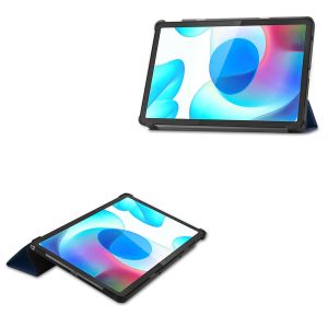 iMoshion Coque tablette Trifold Realme Pad - Bleu foncé