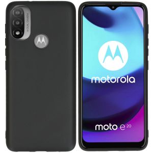 iMoshion Coque Couleur Motorola Moto E20 - Noir