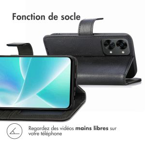 iMoshion Étui de téléphone portefeuille Luxe OnePlus Nord 2T - Noir