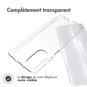 Accezz Coque Clear Motorola Moto G52 / G82 - Transparent