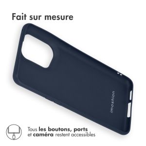 iMoshion Coque Couleur Oppo Find X5 Pro 5G - Bleu foncé