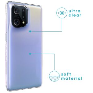 iMoshion Softcase Back Cover Oppo Find X5 (5G) - Transparent