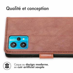 iMoshion Étui de téléphone portefeuille Luxe Realme 9 Pro Plus - Brun