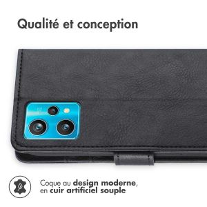 iMoshion Étui de téléphone portefeuille Luxe Realme 9 Pro Plus - Noir