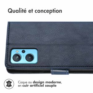 iMoshion Étui de téléphone portefeuille Luxe Realme 9i - Bleu foncé