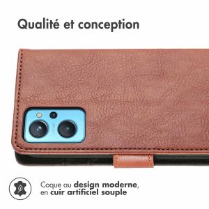 iMoshion Étui de téléphone portefeuille Luxe Realme 9i - Brun