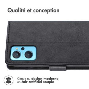 iMoshion Étui de téléphone portefeuille Luxe Realme 9i - Noir