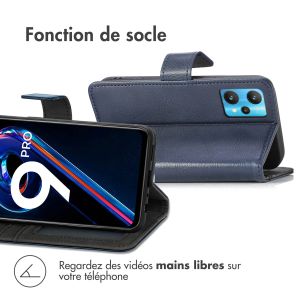 iMoshion Étui de téléphone portefeuille Luxe Realme 9 Pro - Bleu foncé