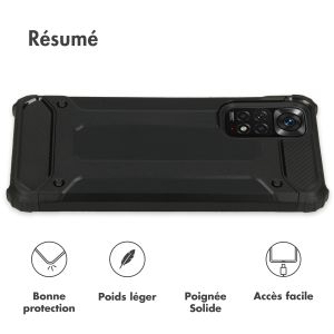 iMoshion Coque Rugged Xtreme Xiaomi Redmi Note 11 (4G) / Note 11S (4G) - Noir