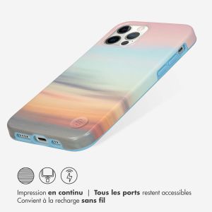 Selencia Aurora Coque Fashion iPhone 12 (Pro) - ﻿Coque durable - 100 % recyclée - Sky Sunset Multicolor