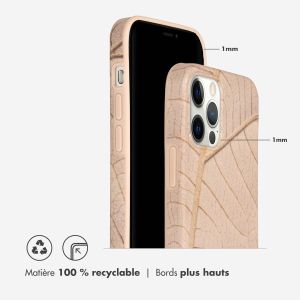Selencia Aurora Coque Fashion iPhone 12 (Pro) - ﻿Coque durable - 100 % recyclée - Earth Leaf Beige