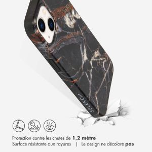 Selencia Aurora Coque Fashion iPhone 13 - ﻿Coque durable - 100 % recyclée - Marbre Noir