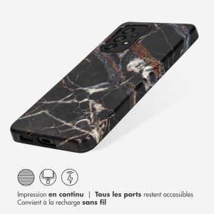 Selencia Aurora Coque Fashion Samsung Galaxy A53 - ﻿Coque durable - 100 % recyclée - Marbre Noir