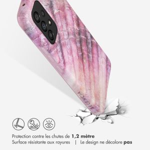 Selencia Aurora Coque Fashion Samsung Galaxy A53 - ﻿Coque durable - 100 % recyclée - Ocean Shell Purple